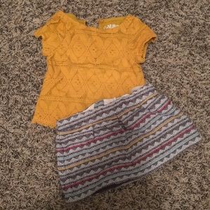 Genuine Kids skirt and top set